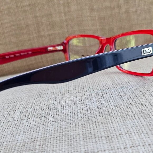 D&G Dolce & Gabbana Women Eyeglasses Blue/Red Tone D&G1225 52[]16 New - Picture 8 of 12